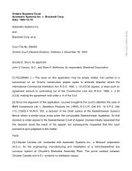Automatic Systems Inc v Bracknell Corp 1993 ... - Arbitration Place