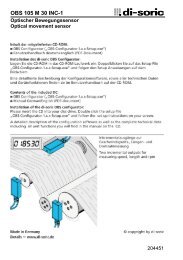 OBS 105 M 30 INC-1 - TR Electronic