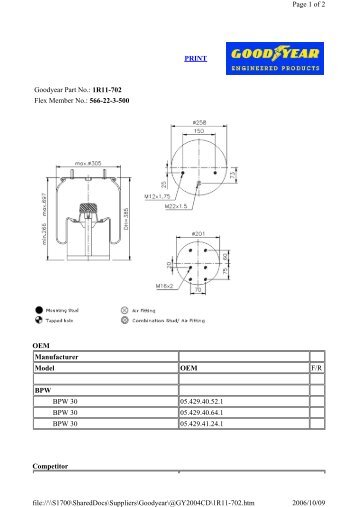 1R11-702 Flex Member No.: 566-22-3-500 OEM ... - Airsprings.cc