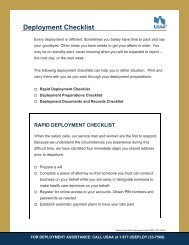 Deployment Checklist - USAA