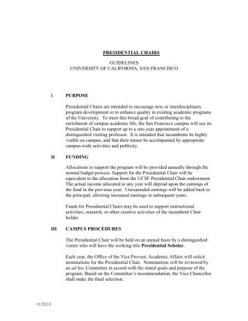 UCSF Guidelines (PDF) - Academic Affairs - University of California ...