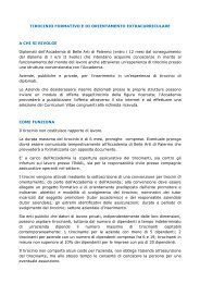 tirocinio formativo e di orientamento extracurriculare - Accademia di ...