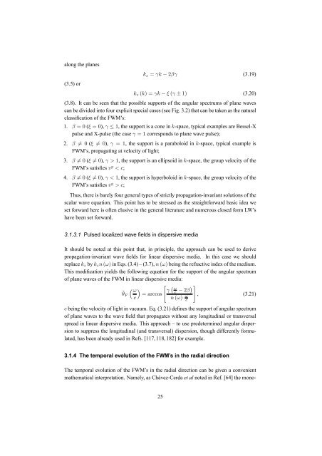 Optical implementation of propagation-invariant pulsed free ... - Tartu