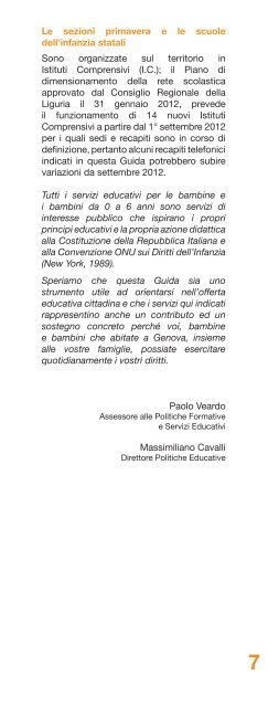 Guida per le famiglie - Comune di Genova