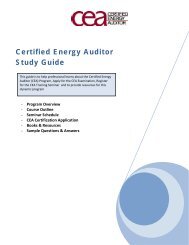 Certified Energy Auditor Study Guide - Association of Energy ...