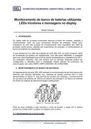 Monitoramento do banco de baterias utilizando LED's ... - SEL
