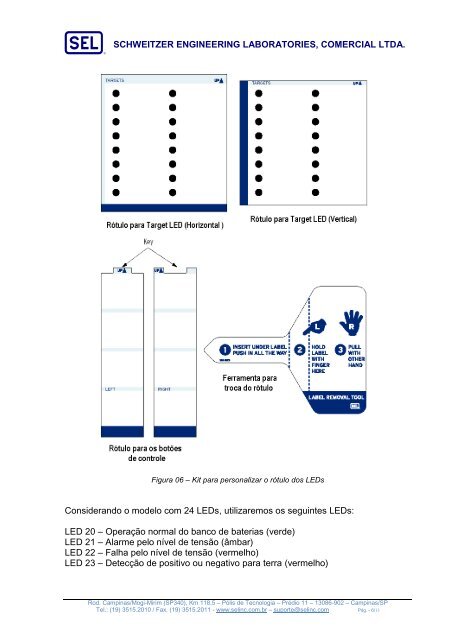 Monitoramento do banco de baterias utilizando LED's ... - SEL