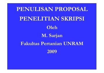 pelatihan penul skripsi UNRAM [Compatibility Mode]