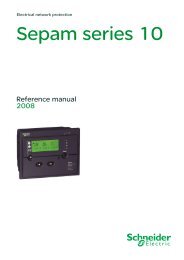 Sepam series 10 - Schneider Electric