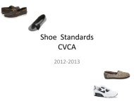 Shoe Standards CVCA