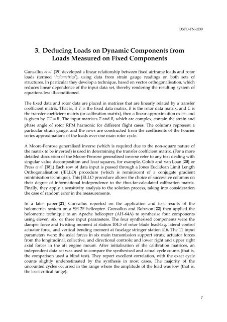 Estimation of Structural Component Loads in Helicopters: A Review ...