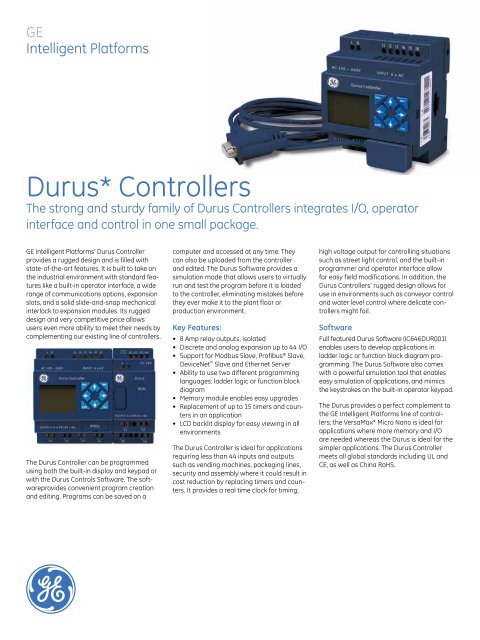 Durus* Controllers