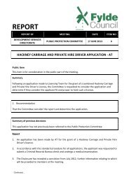 REPORT - Fylde Borough Council