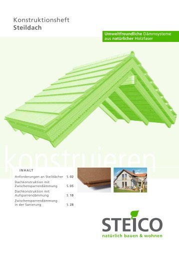 Steico-Steildach-Konstruktionsheft - Dachtechnik