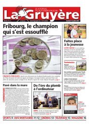 Fribourg, le champion qui s'est essoufflÃƒÂ© - La Gruyere Online - La ...