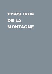 TYPOLOGIE DE LA MONTAGNE - Datar