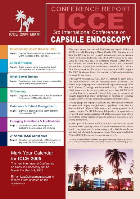 Small Bowel Tumors - International Conference on Capsule ...