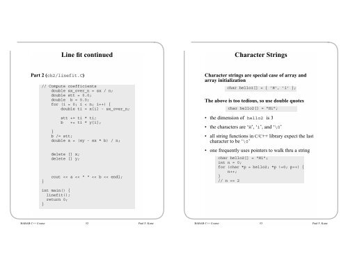 BABAR C++ Course Running the Examples - HEPHY