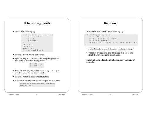 BABAR C++ Course Running the Examples - HEPHY