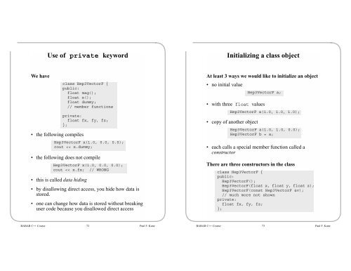 BABAR C++ Course Running the Examples - HEPHY