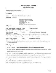 Maydianne CB Andrade Curriculum vitae - University of Toronto ...