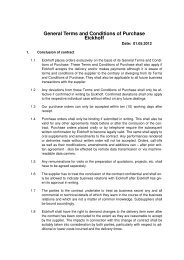 General Terms and Conditions of Purchase Eickhoff - Eickhoff GmbH