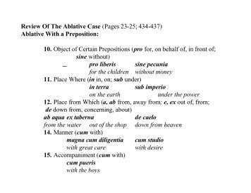 Ablative With a Preposition
