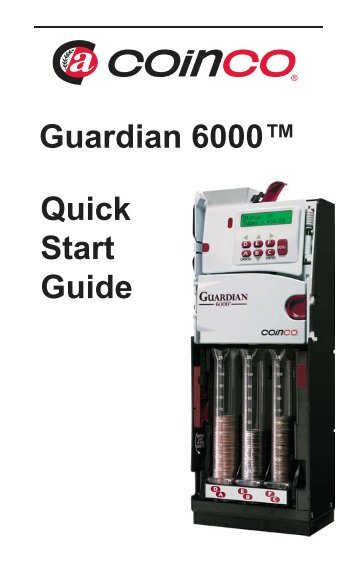 Quick Start Guide - Coin Acceptors Inc.