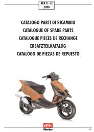 catalogo parti di ricambio catalogue of spare parts ... - Betamotor