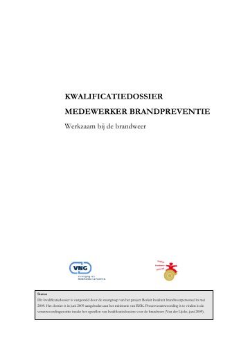kwalificatiedossier medewerker brandpreventie - Brandweer ...