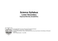 2008 Science (Lower Secondary) - Ministry of Education