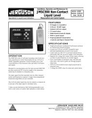 JMSC900 Non-Contact Liquid Level System - Clark Reliance