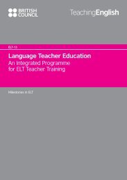 Language Teacher Education - EnglishAgenda - British Council