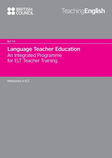 Language Teacher Education - EnglishAgenda - British Council