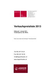 preisliste 2013 - Anker Teppichboden