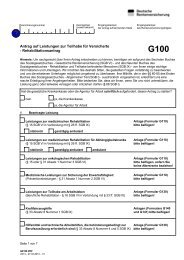 Information Zum Antrag Auf Leistungen Zur Rehabilitation