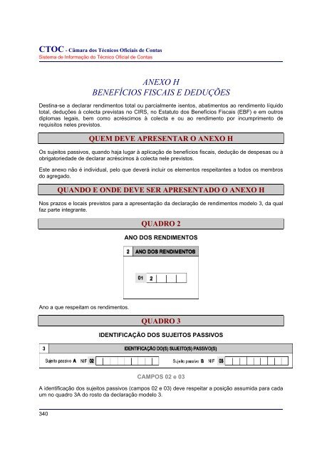 Imprimindo - Modelo 3 - IRS (Edição de DigiLex, Lda.) - Ordem dos ...