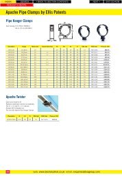 Apache Pipe Clamps by Ellis Patents - BSS Price Guide 2010