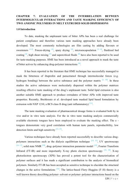 Development of hot-melt extrusion as a novel technique for the ...