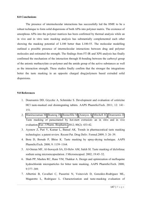 Development of hot-melt extrusion as a novel technique for the ...