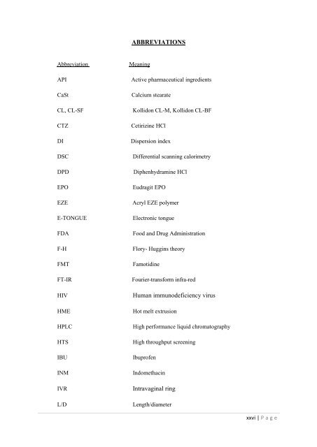 Development of hot-melt extrusion as a novel technique for the ...