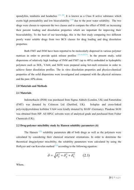 Development of hot-melt extrusion as a novel technique for the ...