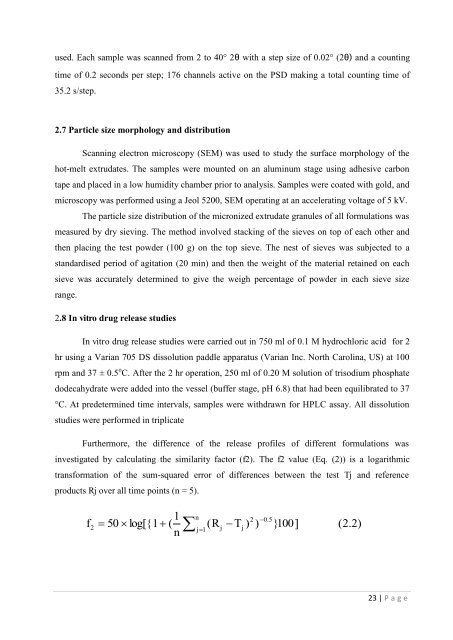 Development of hot-melt extrusion as a novel technique for the ...