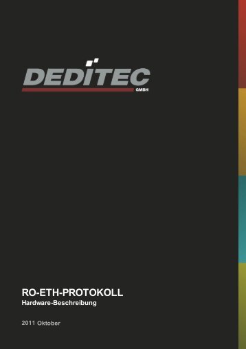 Handbuch RO-ETH Ãbertragungsprotokoll - DEDITEC