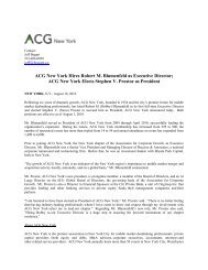 ACG New York Hires Robert M. Blumenfeld as Executive Director ...