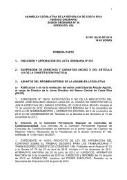 1 asamblea legislativa de la repÃƒÂºblica de costa rica perÃƒÂ­odo ...