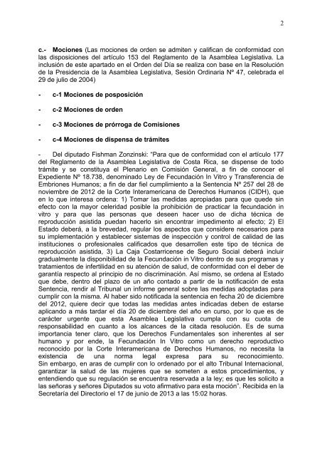 1 asamblea legislativa de la repÃƒÂºblica de costa rica perÃƒÂ­odo ...