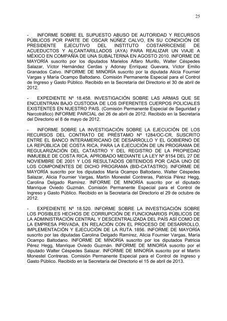 1 asamblea legislativa de la repÃƒÂºblica de costa rica perÃƒÂ­odo ...