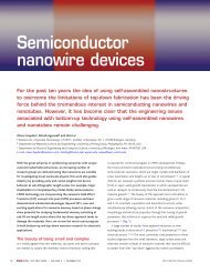 Semiconductor nanowire devices