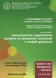 Comunicazione organizzativa sanitaria tra dinamiche ... - Ateneapoli